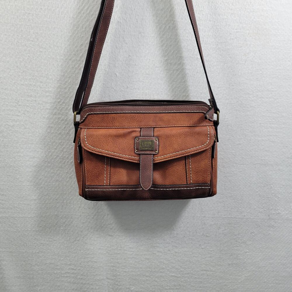 B.O.C Born Brown Crossbody Faux Leather Purse Size 12"x8.5"x2"  11325-M1Clo2 - Picture 10 of 12